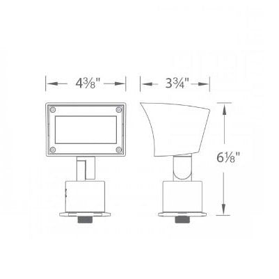 WAC 5021-27BK Wall Wash Light w/ 2700K LED - Black