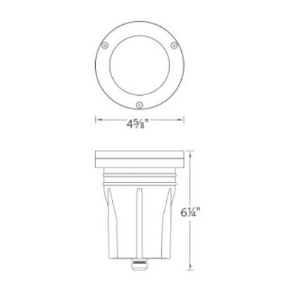 WAC 5031-27BZ Recessed 3 Inch In Ground Light w/ 2700K LED - Bronze
