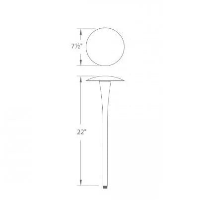WAC 6011-27BZ Area Light w/ 2700K LED - Bronze