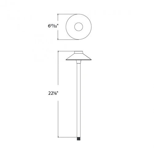 WAC 6041-27BZ Path Light w/ 6.5 Watt 2700K LED - Bronze