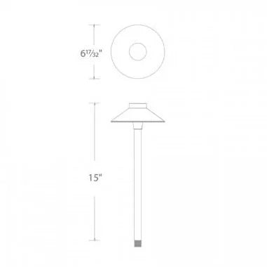 WAC 6042-27BZ Path Light w/ 6.5 Watt 2700K LED - Bronze