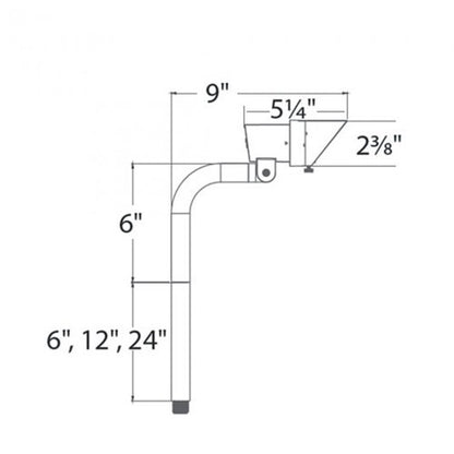 WAC 6111-27BZ Area Light w/ 2700K LED - Bronze