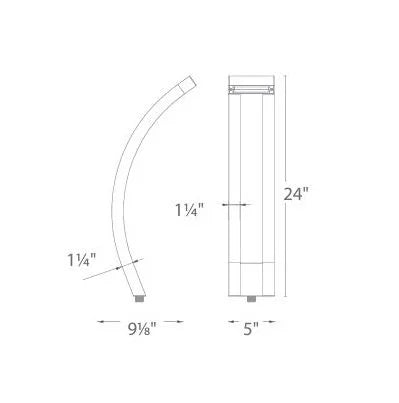 WAC 6321-30BZ Large Slide Path Light w/ 3 Watt 3000K LED - Bronze