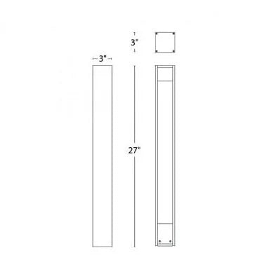 WAC 6651-27BZ Gate Path Light w/ 2700K LED - Bronze